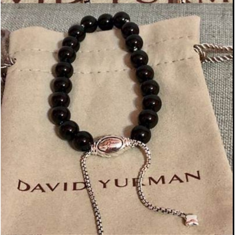 DAVID YURMAN ONYX SPIRITUAL BEAD BRACELET